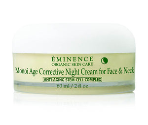 Eminence Organics Monoi Age Corrective Night Cream for Face & Neck 2 oz / 60 ml